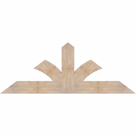 Ekena Millwork Richland Smooth Timber Gable Bracket, Douglas Fir, 60"W x 22"H x 1 1/2"D x 5 1/2"F, 9/12 Pitch GBW060X22X0206RIC00SDF